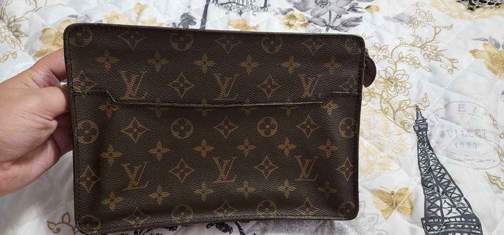 Louis Vuitton Monogram Homme Pouch Clutch on Chain - image 3