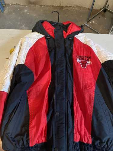 Vintage 90 s Chicago Bulls Starter Jacket XL Full Zip Puffer
