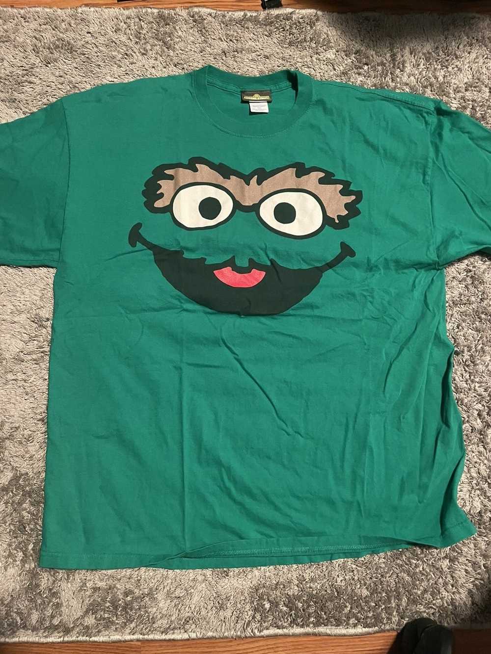 Vintage VTG Sesame Street Oscar The Grouch T-Shir… - image 1