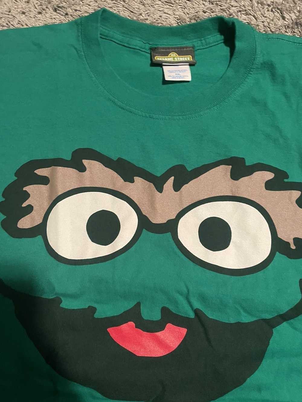 Vintage VTG Sesame Street Oscar The Grouch T-Shir… - image 2