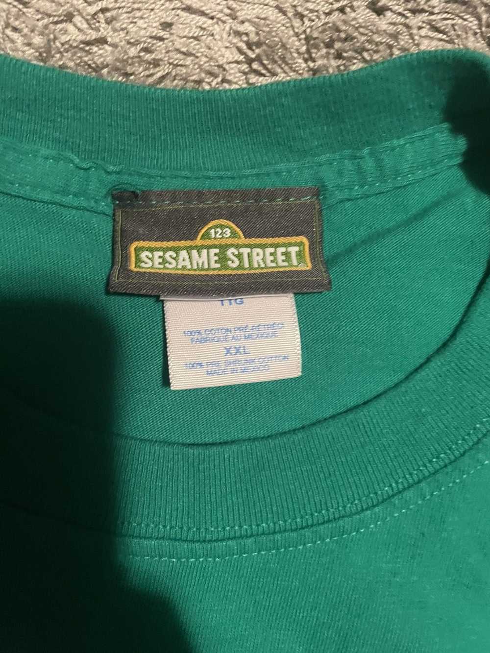 Vintage VTG Sesame Street Oscar The Grouch T-Shir… - image 3