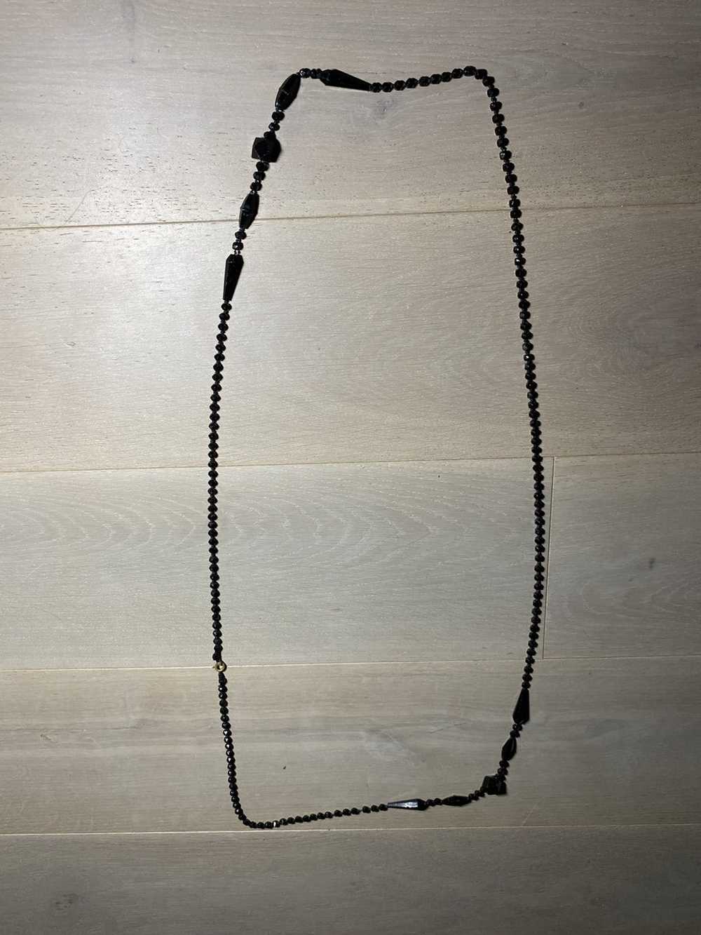 Vintage Vintage Jet Black Necklace - image 1