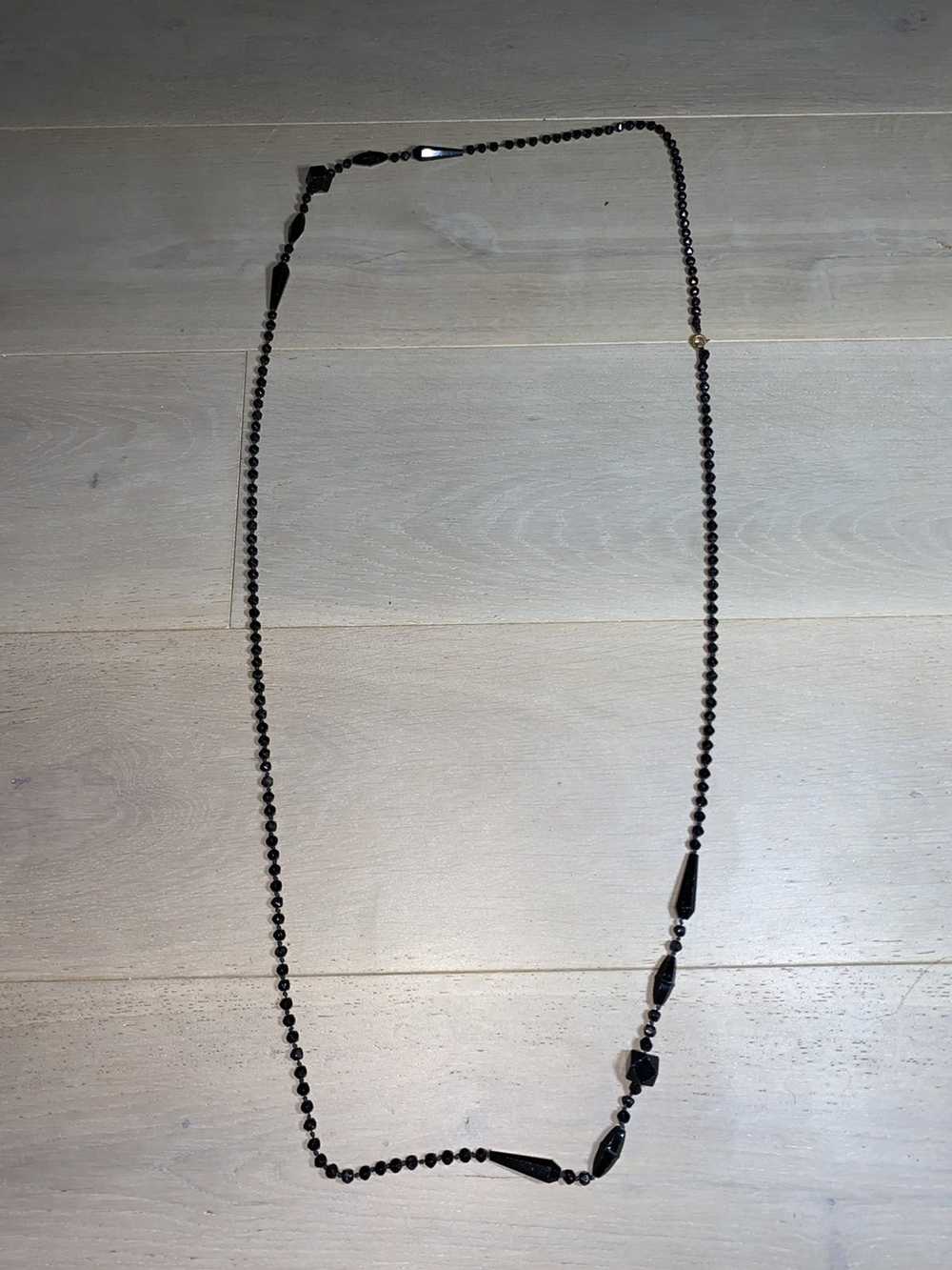 Vintage Vintage Jet Black Necklace - image 2