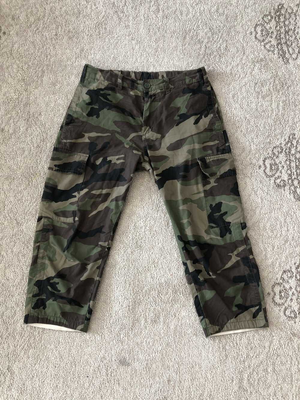 GU × Japanese Brand × Uniqlo 3 quarter Army pants - image 1