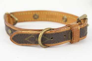 Louis Vuitton Large Monogram Baxter GM Dog Leash and Collar Set