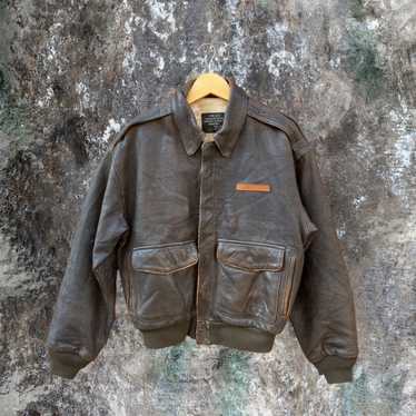 Avirex × Leather Jacket × Vintage RARE! VINTAGE A… - image 1