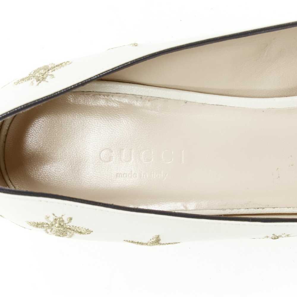 Gucci GUCCI Marmont Bee Star white gold embroider… - image 9