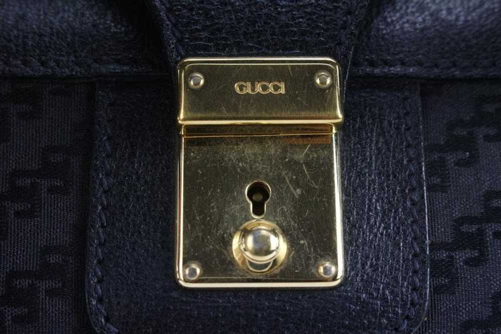 Gucci Gucci Large Black Monogram GG Suitcase Lugg… - image 5