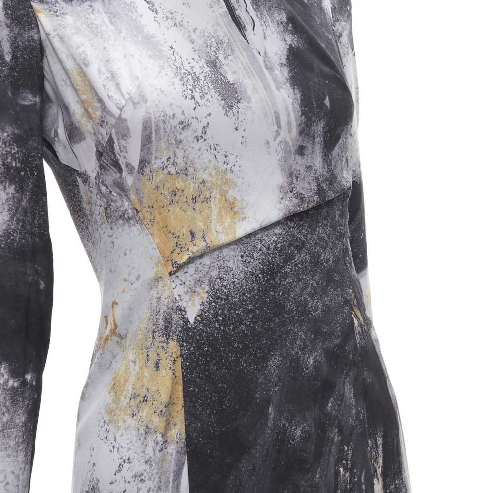 Helmut Lang HELMUT LANG abstract grey gold paint … - image 2