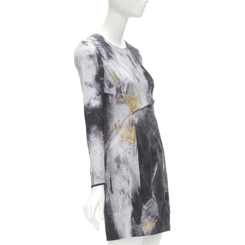 Helmut Lang HELMUT LANG abstract grey gold paint … - image 3