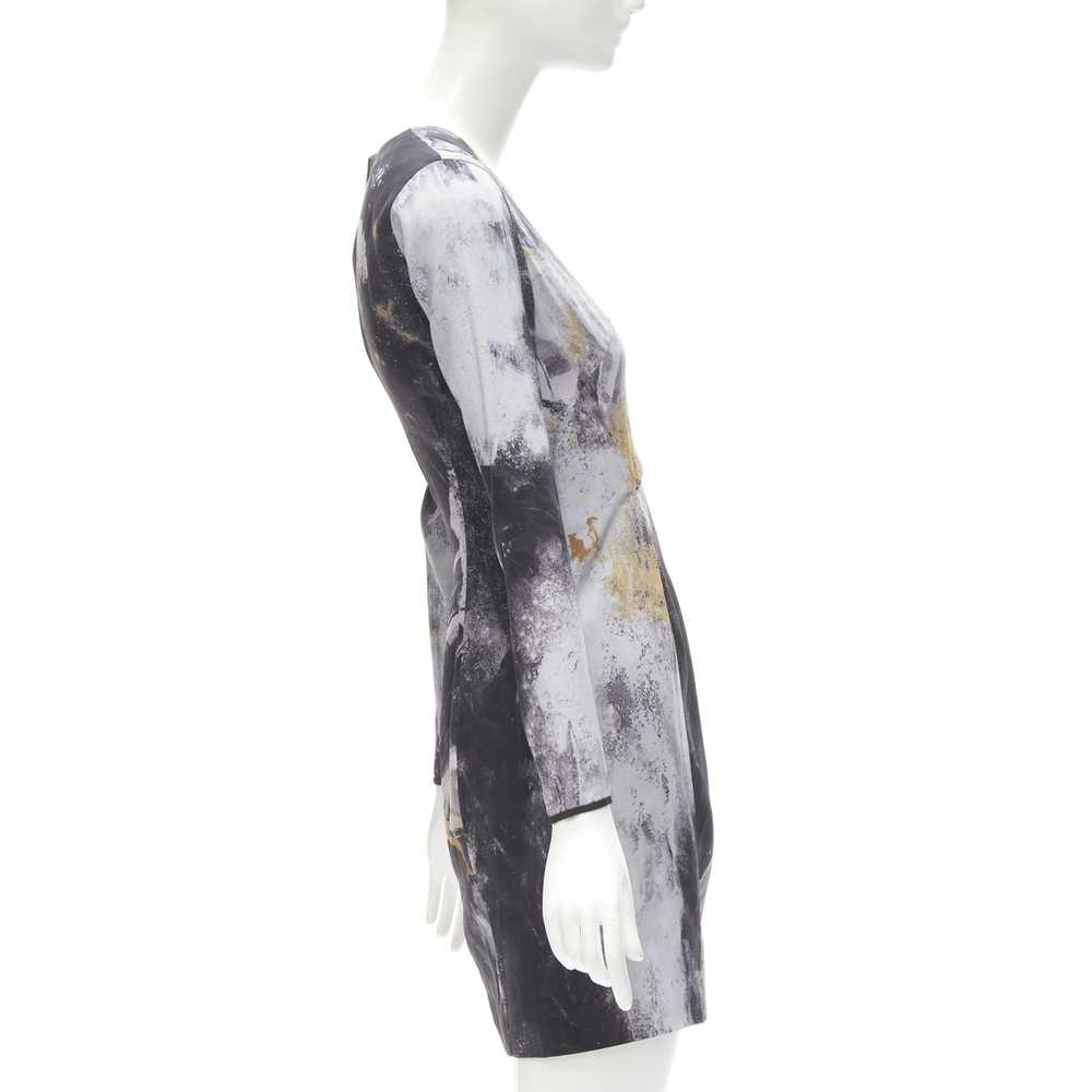 Helmut Lang HELMUT LANG abstract grey gold paint … - image 4