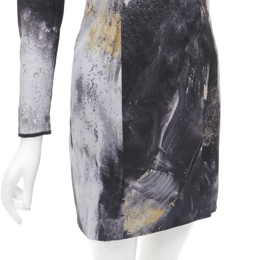 Helmut Lang HELMUT LANG abstract grey gold paint … - image 7