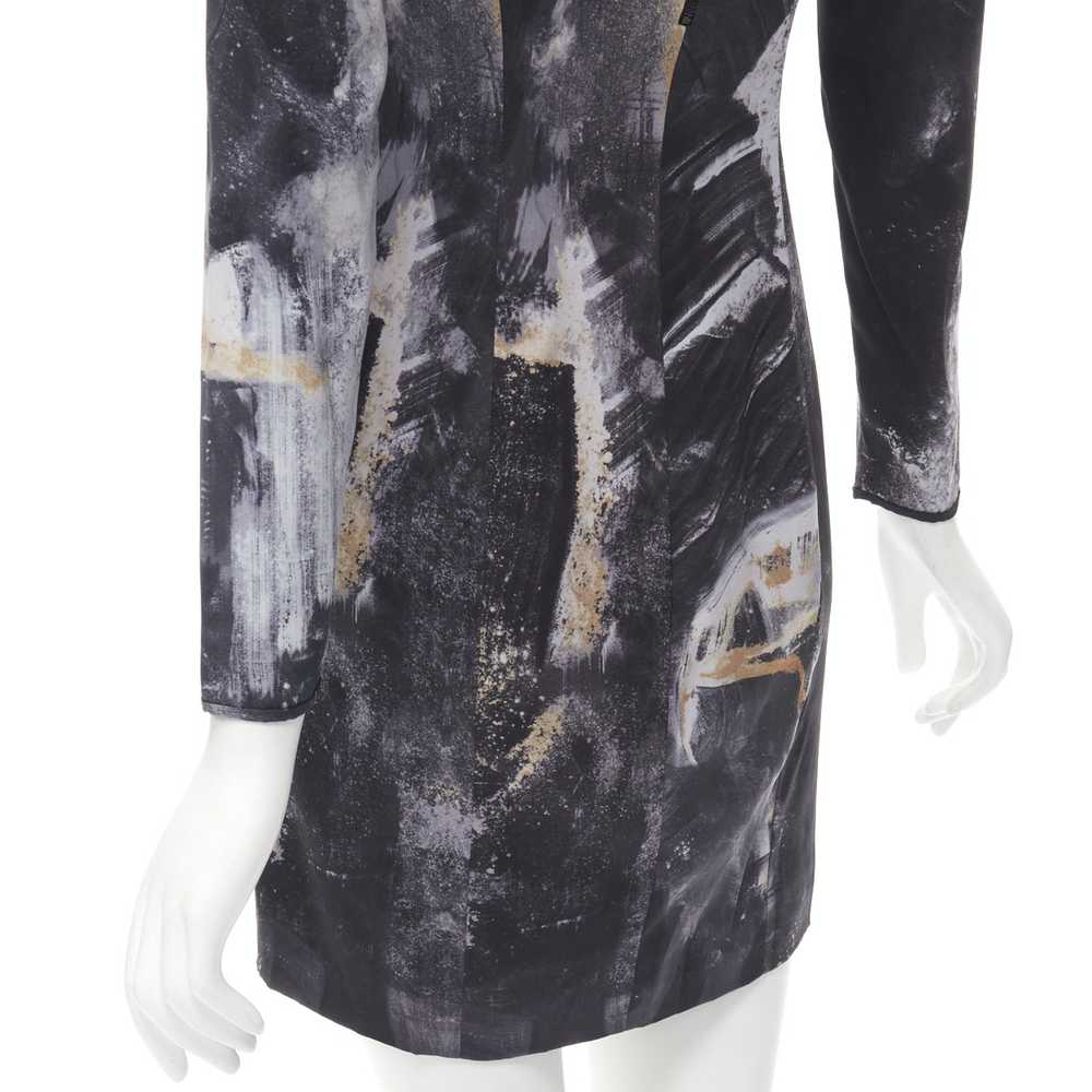 Helmut Lang HELMUT LANG abstract grey gold paint … - image 8