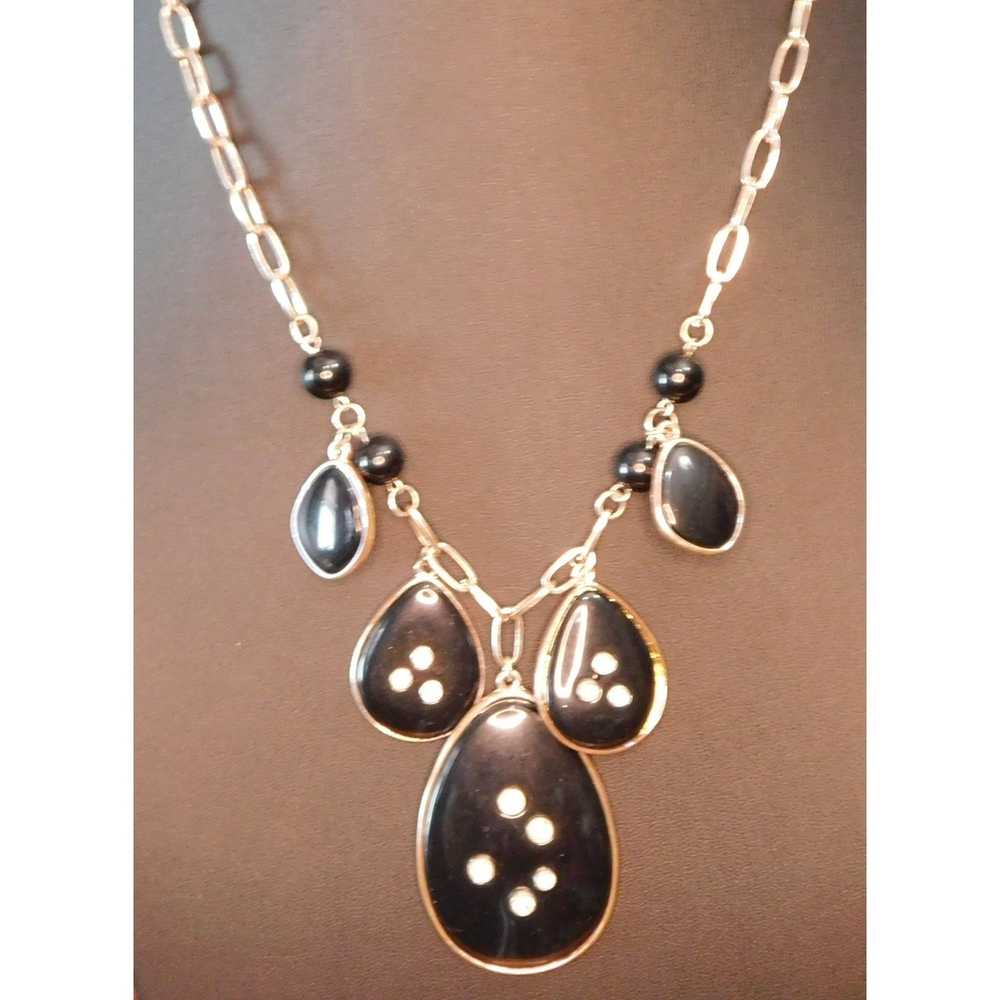 Other Gothic Teardrop Statement Necklace - image 2