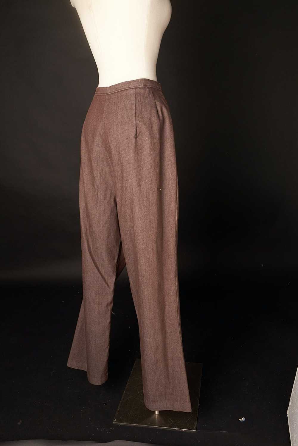 Vintage 1960s Jeanie By Blue Bell Brown Pants Tro… - image 5