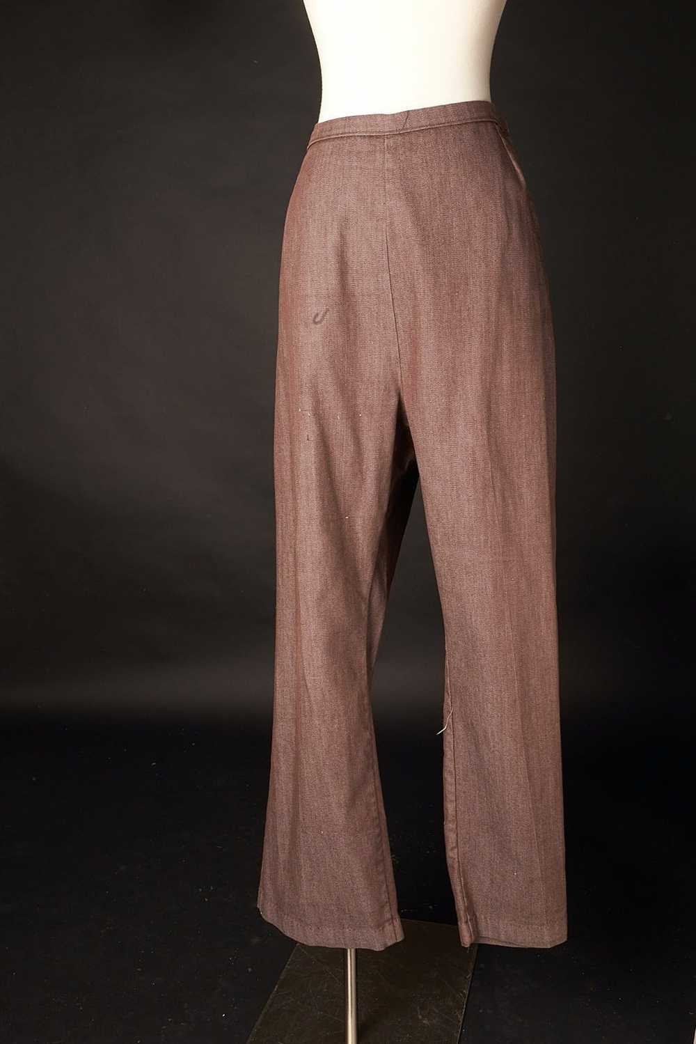 Vintage 1960s Jeanie By Blue Bell Brown Pants Tro… - image 7