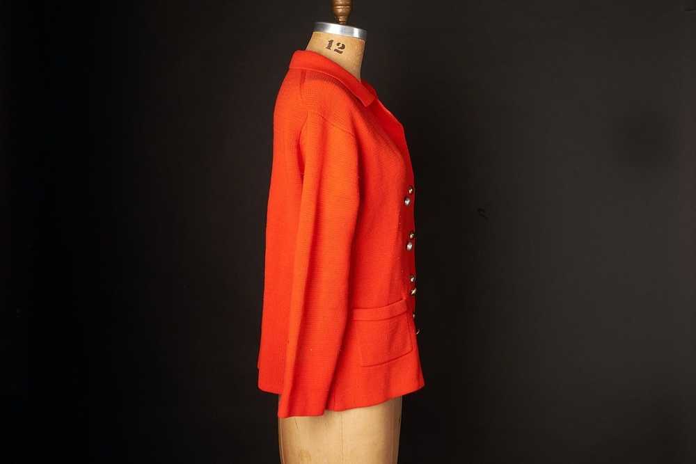 Vintage 1970s Red Cardigan Sweater - image 2