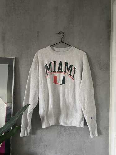 Champion 90s University of Miami Crewneck Sweatshi