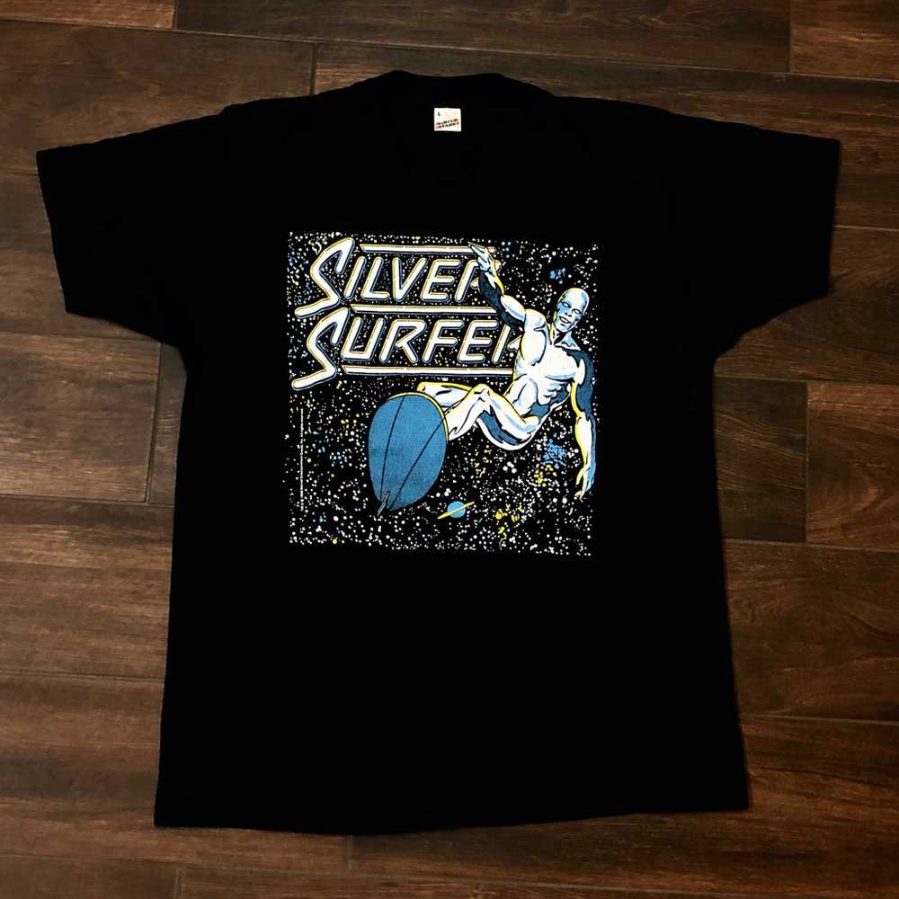 1980s Silver Surfer Screen Stars Vintage Shirt Si… - image 1