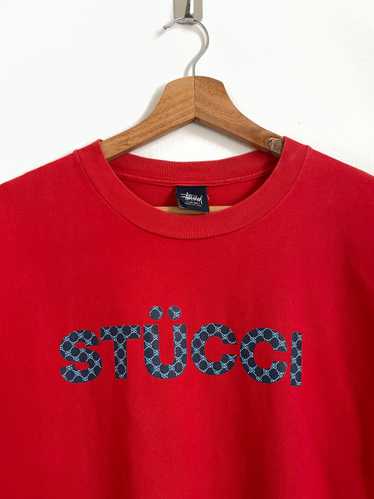 Vintage stucci stussy rip off gucci tshirt - image 1