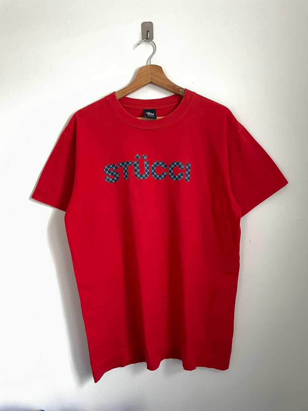 Vintage stucci stussy rip off gucci tshirt - image 2