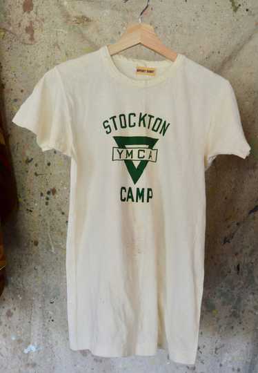 1940's Stockton YMCA cotton T- shirt, Small, X- Sm