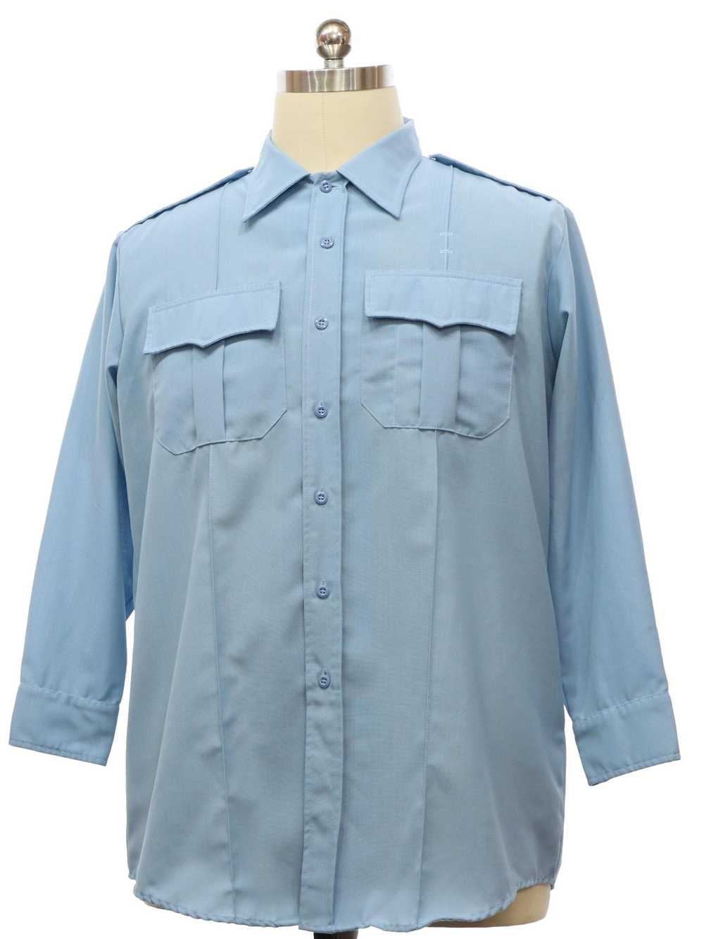 1980's Juniper Valley Mens Uniform Work Shirt - Gem