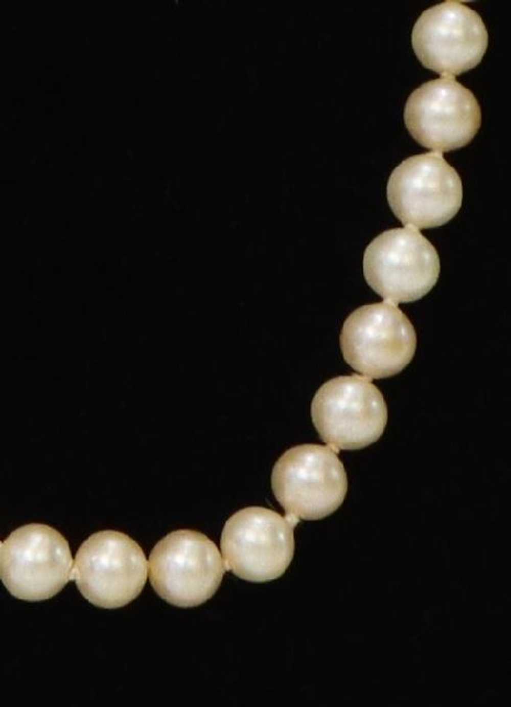 1950's Trifari Womens Faux Pearl Necklace - image 2