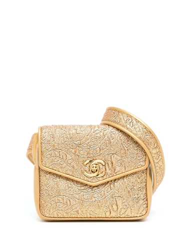 CHANEL Pre-Owned 1992 quilted metallic belt bag - 