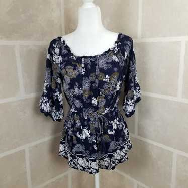 Other Angie Women's Floral Romper Size Small - image 1