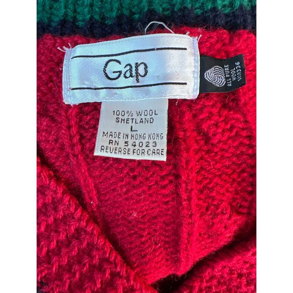 Gap Authentic True Vintage GAP 100% Wool Shetland… - image 4