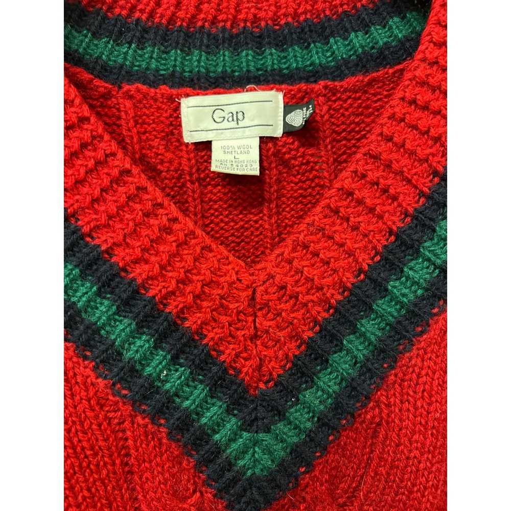 Gap Authentic True Vintage GAP 100% Wool Shetland… - image 7