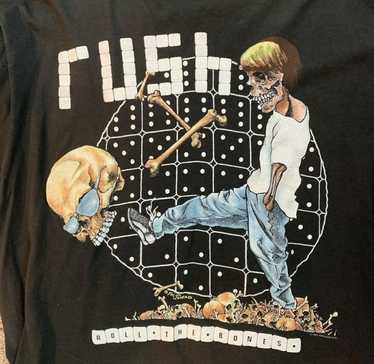 Vintage Rush Power Windows Tour 1985 80s Concert Band T-Shirt Size M/L  Geddy Lee