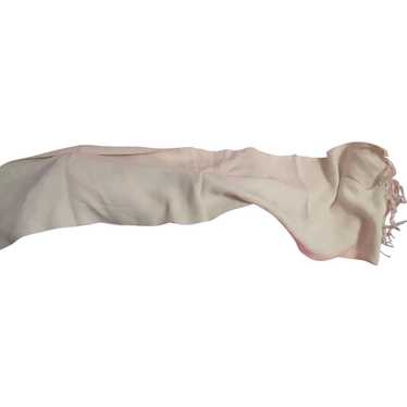 Vintage White Rayon Scarf - image 1