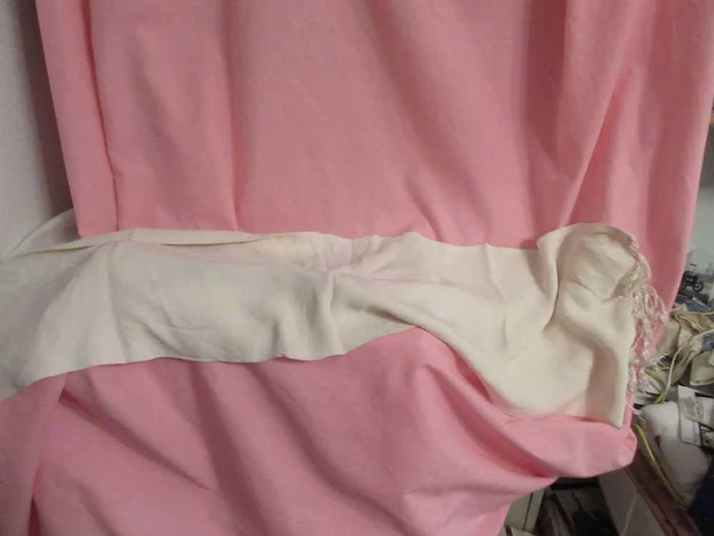 Vintage White Rayon Scarf - image 7