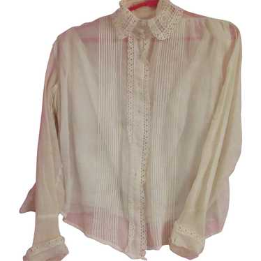 Fine Old Cotton Blouse with Camasol Undergarment