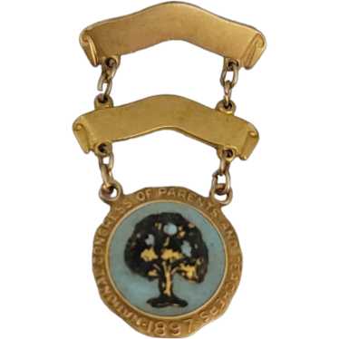 National Congress Parents Teachers 10k Yellow Gold Pe… - Gem