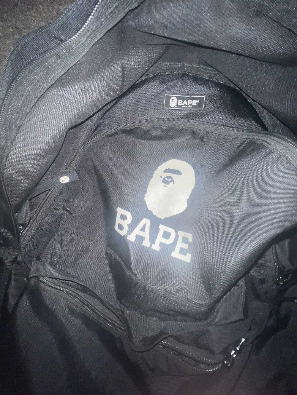 Bape A BATHING APE BAPE HEAD LOGO BLACK WHITE BAC… - image 2