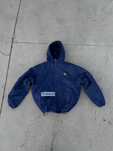 Adidas Vintage 90s Adidas Navy Rounded Jacket