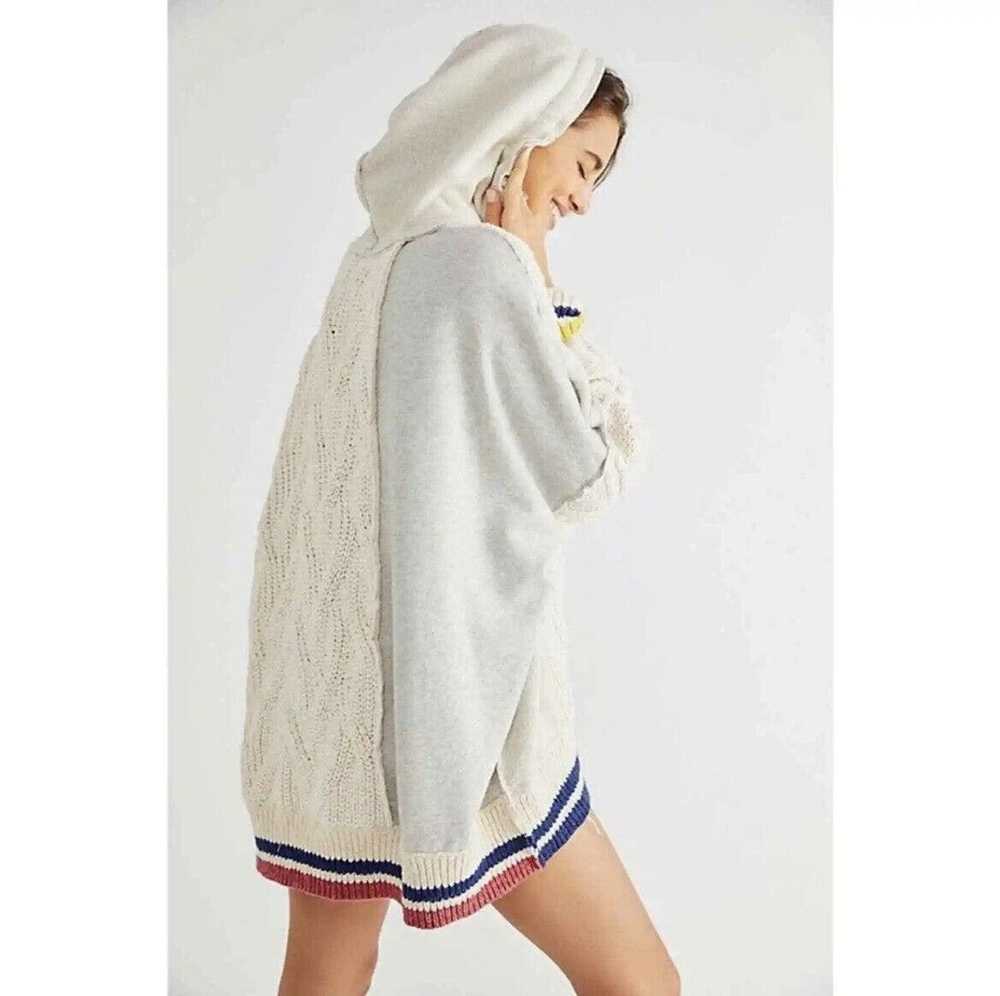 Free People Free People Clash Ivory Combo Hooded … - image 4