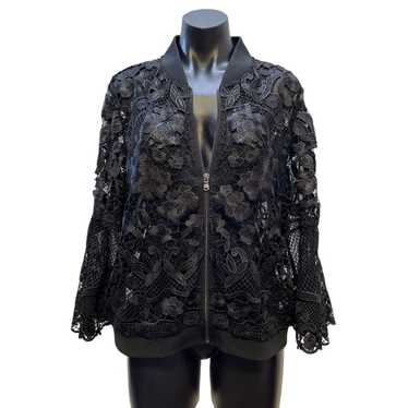 KOBI HALPERIN *Kobi Halperin Black Jacket Floral E