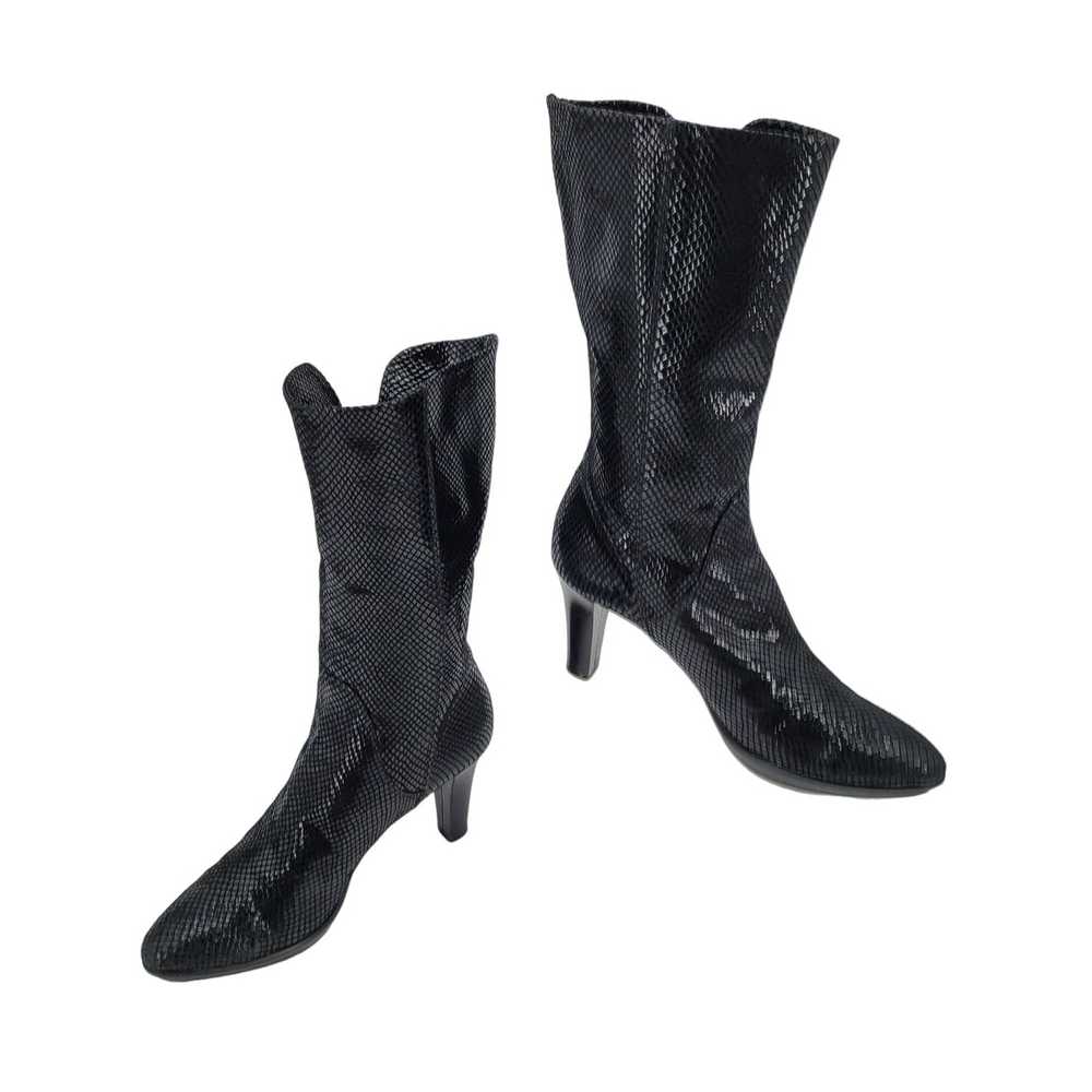 Aquatalia Aquatalia Boots Leather Snake Mid Calf … - image 1