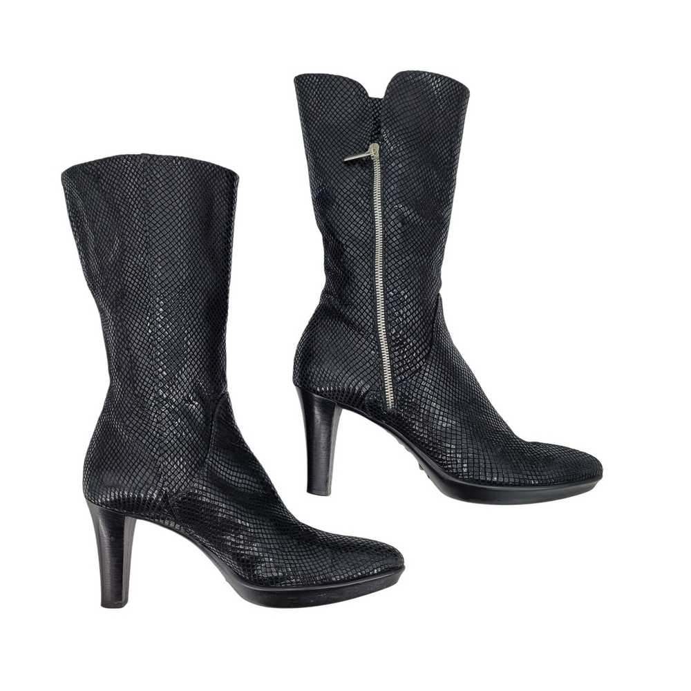 Aquatalia Aquatalia Boots Leather Snake Mid Calf … - image 4