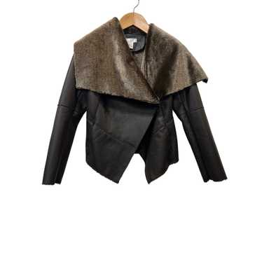 Leather Jacket Spiegel Faux Leather Coat Top Jacke