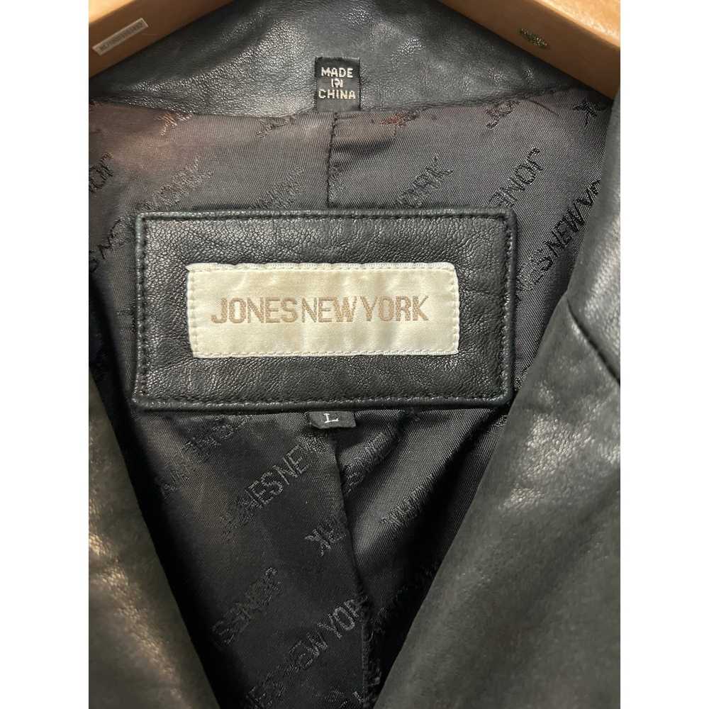 Jones New York Jones New York Leather Jacket Knee… - image 5