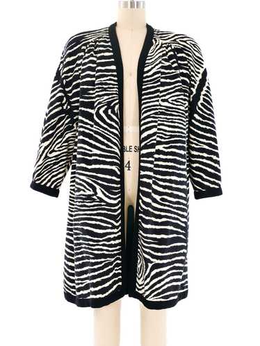 Travilla Ultrasuede Zebra Swing Coat