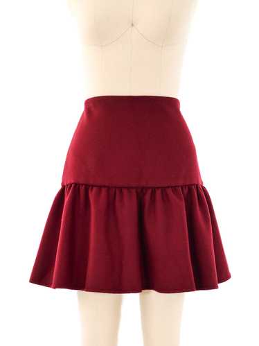 Prada Wool Ruffle Skirt