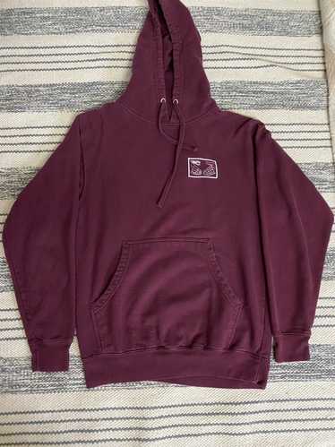 Mf Doom Doom Sayers burgundy graphic hoodie