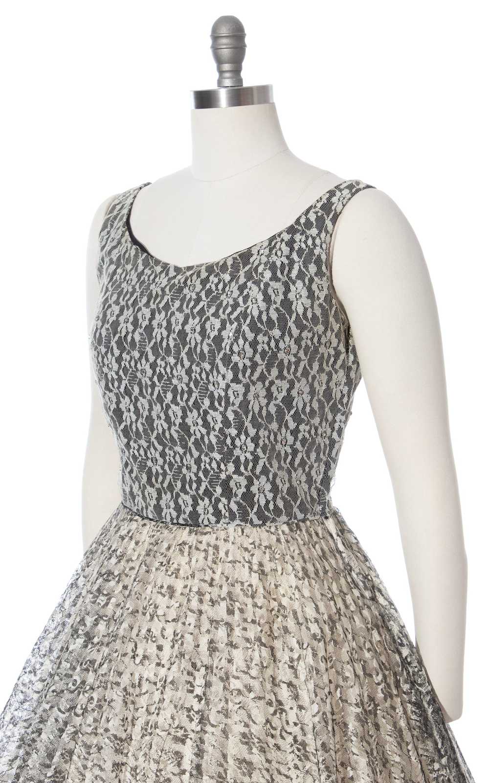 1950s EMMA DOMB Lace Party Dress | medium - image 2