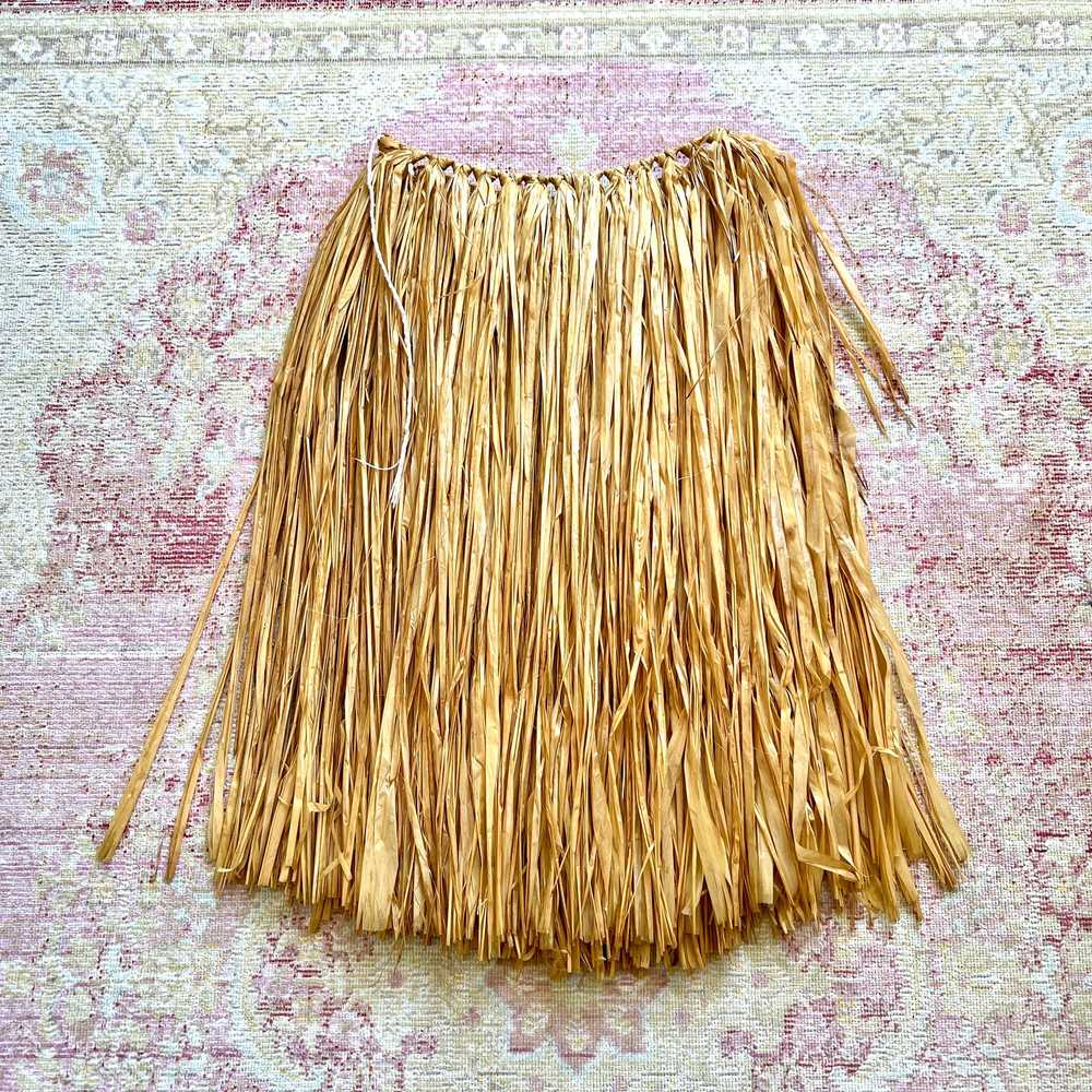 [AS-IS] Vintage Straw Hula Skirt | small - image 3